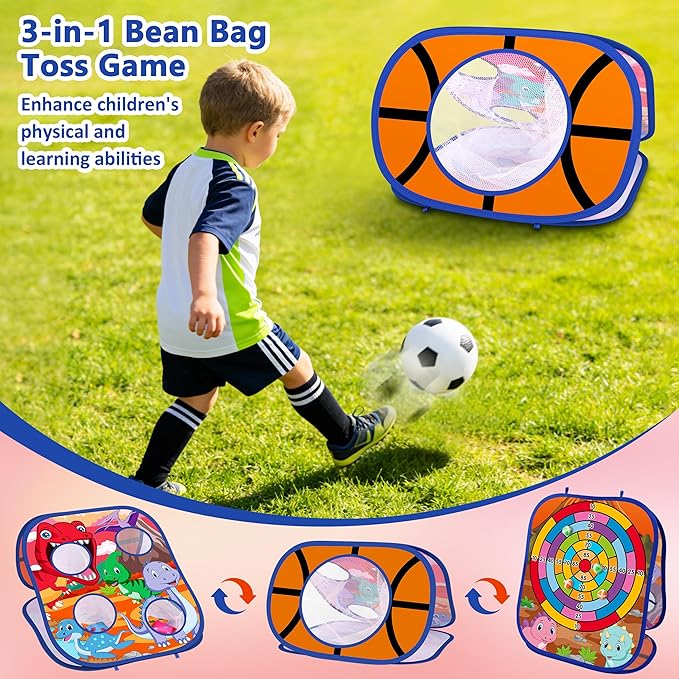 Animal Bean Bag Toss Game Toy Outdoor Toss Game, Family Party Party Supplies for Kids, Gift for Boys Birthday or Christmas for Toddlers Ages 3 4 5 6 Year Old