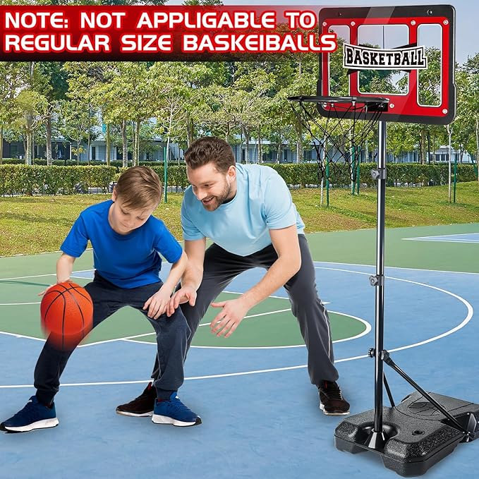 Kids Indoor Basketball Hoop with Stand | Adjustable Height Basketball Goal for Toddlers & Kids | Perfect Sports Gift for Boys Ages 3-8