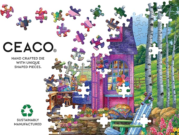 Ceaco - 500 Piece Jigsaw Puzzle - : She Shed Studio (Chris Bigelow)