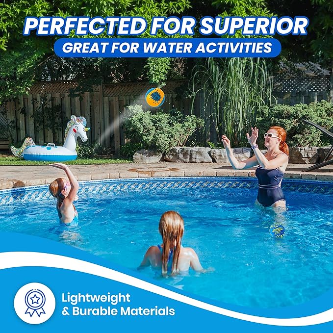 Wave Runner Soft Foam Water Pack Bundle Speed Duo Set Water Bouncing Grip Balls Great Summer Toy Beach Swimming Pool River Lake