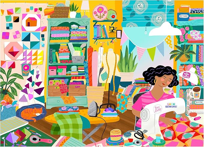 RoseArt - Soft Touch - Sewing Room - 1000 Piece Jigsaw Puzzle for Adults