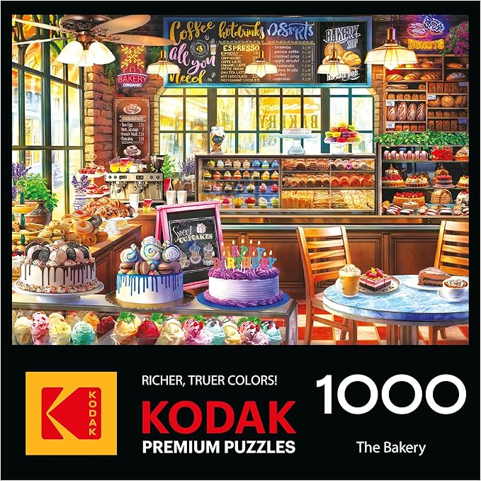 RoseArt - Kodak Premium - The Bakery - 1000 Piece Jigsaw Puzzle, Food-Themed, Ages 10 and Up