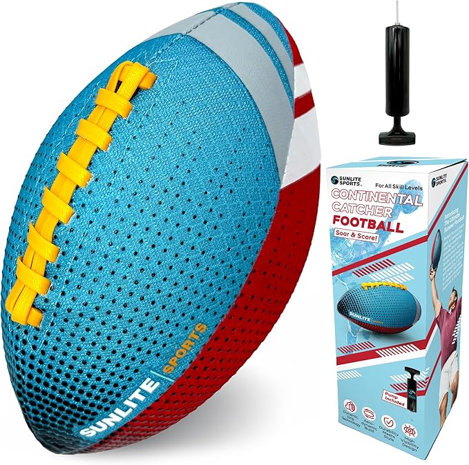 Sunlite Sports Water Football for All-Weather Outdoor Sports, Water Toy for Pool and Beach Party Game, Football Toy for Kids, Toddlers, Teens and Adults Family Fun, Birthday