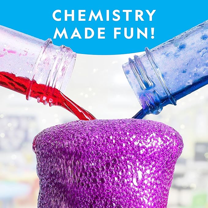 Blue Marble National Geographic Stunning Chemistry Set - Mega Science Kit with 45 Easy Experiments- Make a Volcano and Launch a Rocket, STEM Projects for Kids Ages 8-12, Science Toys