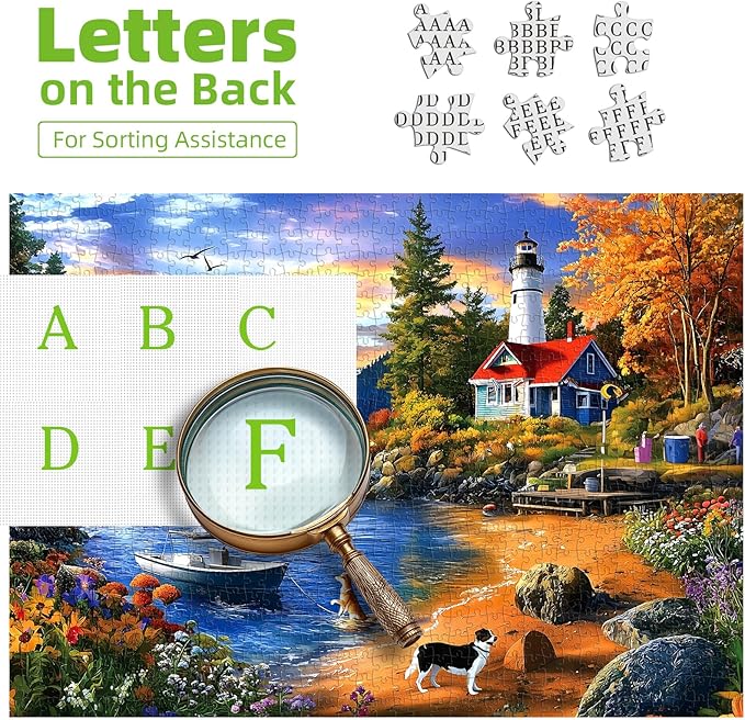 1000 Piece Puzzle for Adults, Jigsaw Puzzles with Scenic Cabin, Funny Puzzle, Nature Theme for Seniors and Adults, Fun and Challenging Home Decor Birthday Party Gift 27.5" x 19.7"