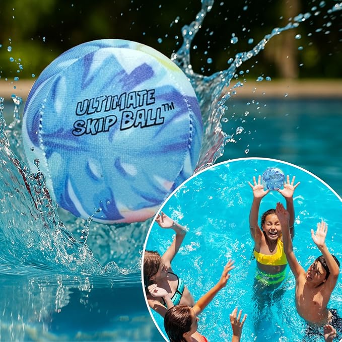 Activ Life The Ultimate Water Skip Balls, Water Bouncing Ball for Swimming Pool, Beach Toys for Friends, Family, Kids and Adults