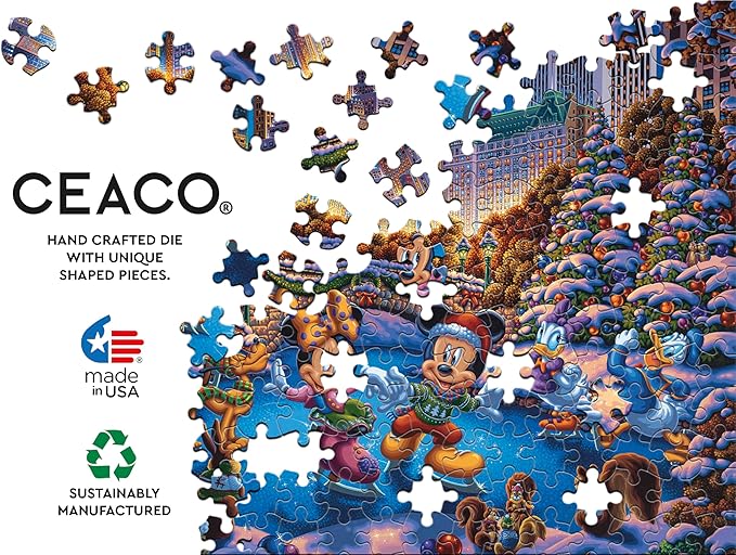 Ceaco - Disney - Dowdle - Mickey and Friends - Skating in Central Park - 1500 Piece Jigsaw Puzzle