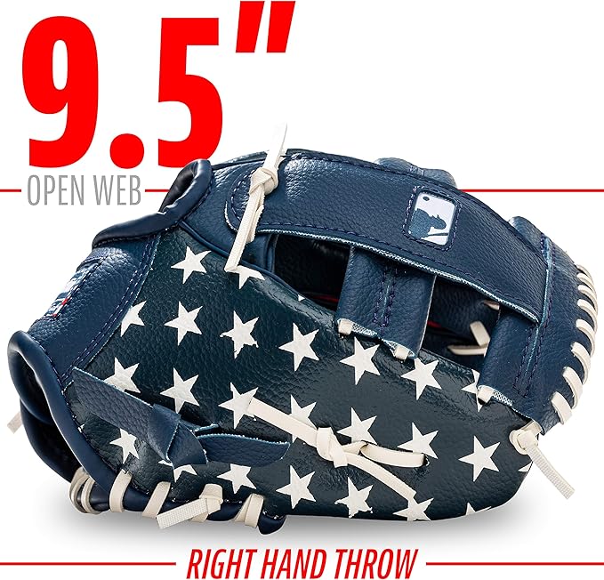 Franklin Sports Kids Baseball Gloves - RTP Youth Teeball Glove + Ball Set - Boys + Girls Teeball Mitt - Kids + Toddlers - 9.5"
