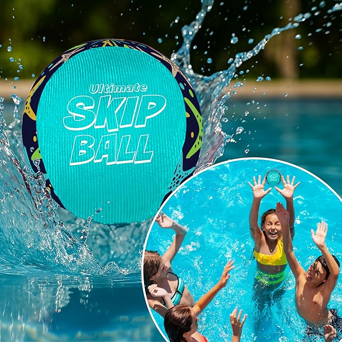 Activ Life The Ultimate Water Skip Balls, Water Bouncing Ball for Swimming Pool, Beach Toys for Friends, Family, Kids and Adults