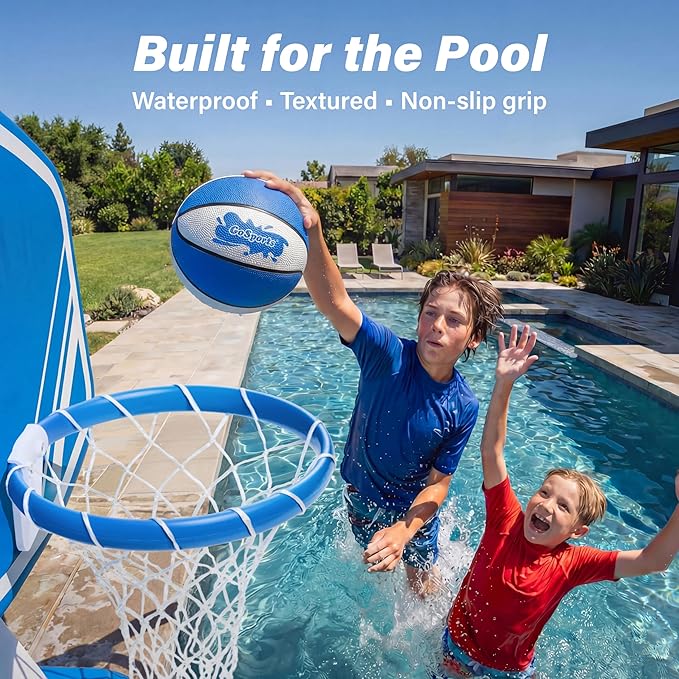 GoSports Water Basketballs 2 Pack - Choose Between Size 3 and Size 6, Great for Swimming Pool Basketball Hoops
