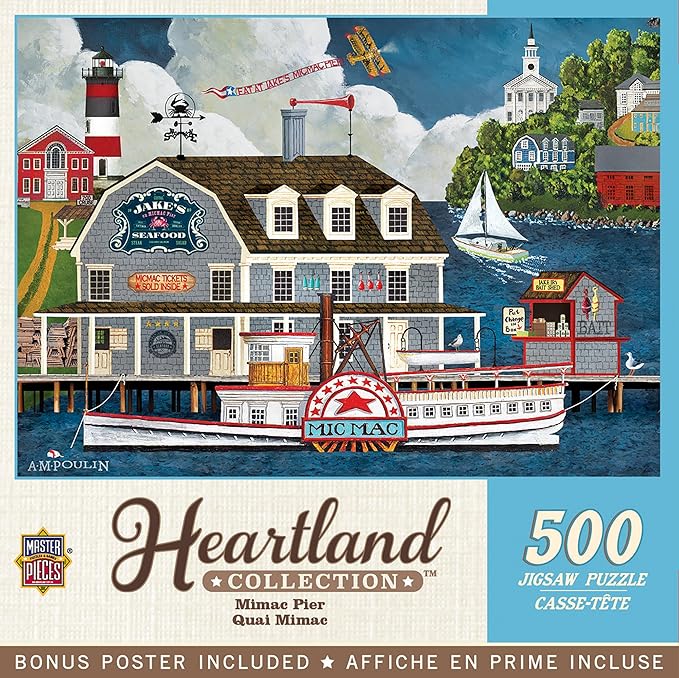 Masterpieces Mimac Pier 500 Piece Jigsaw Puzzle - Challenging Puzzle for Adults - Ages 15+