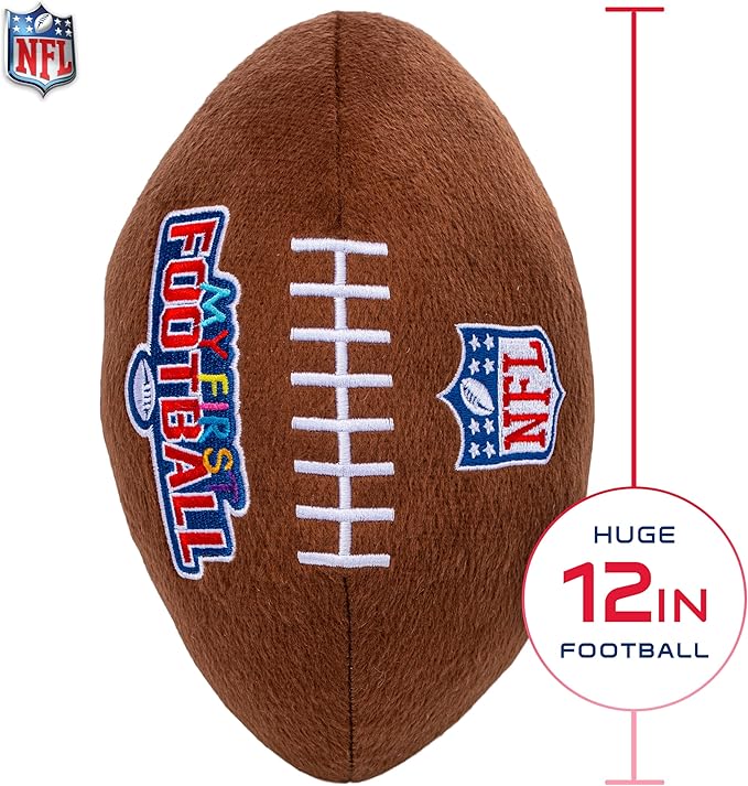 Franklin Sports MyFirst Soft Plush Sports Balls - Stuffed Plush Toy Basketball, Baseball + Football for Kids - NBA, MLB + NFL Indoor Soft Sports Balls - Fun Kids Toys + Room Decorations