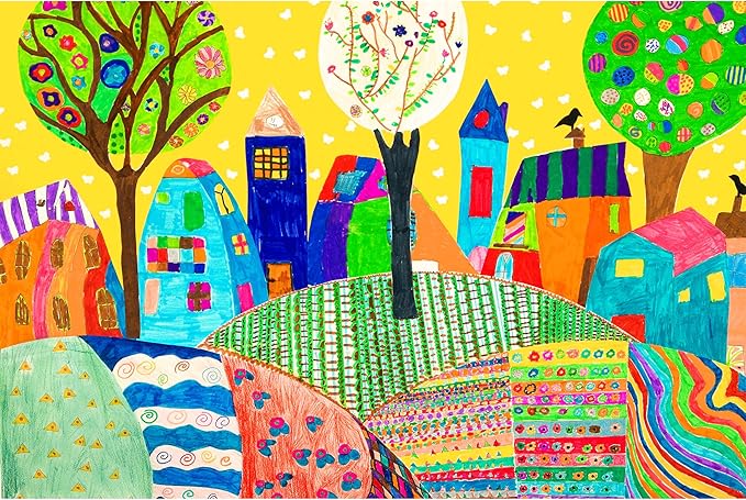 Lavievert 500 Piece Jigsaw Puzzle Game for Adults - Drawing Fun