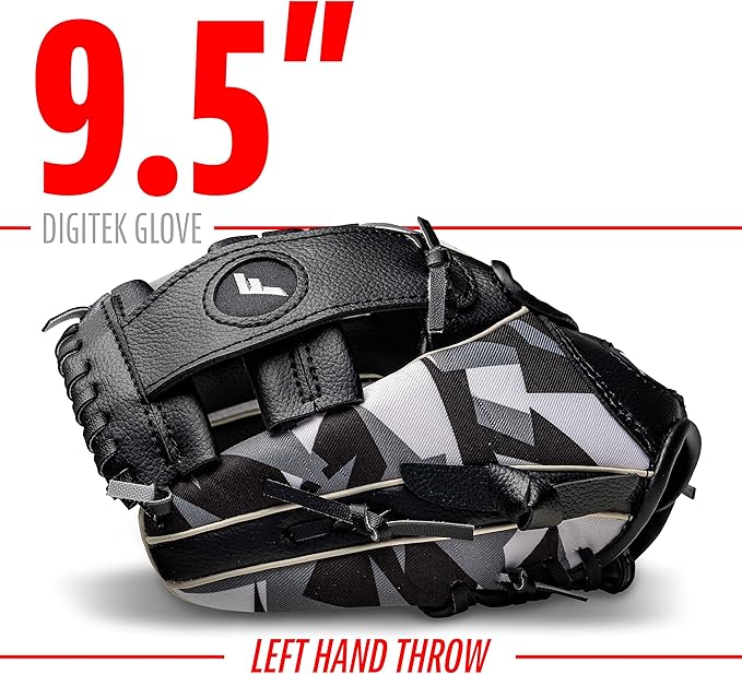 Franklin Sports Kids Baseball Gloves - RTP Youth Teeball Glove + Ball Set - Boys + Girls Teeball Mitt - Kids + Toddlers - 9.5"