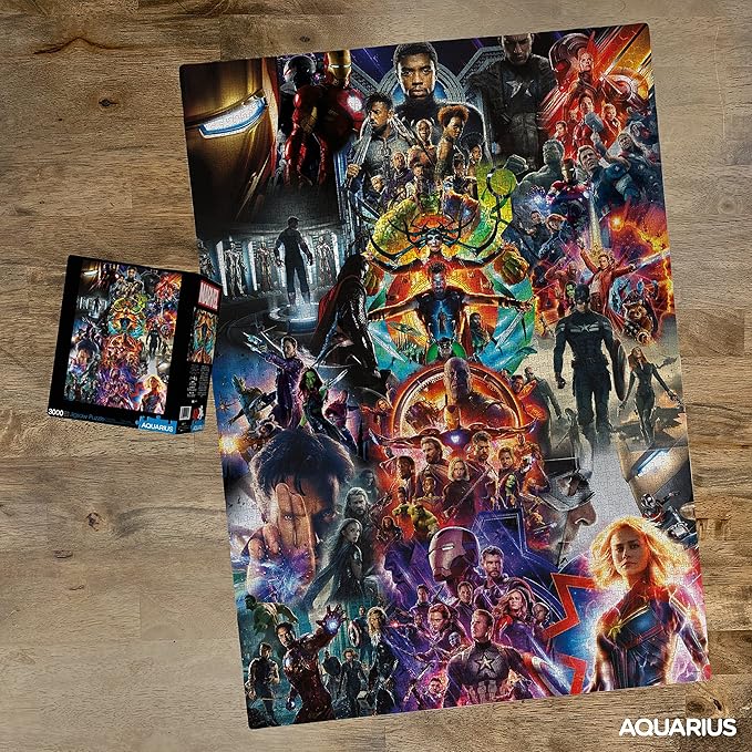 Aquarius Marvel Avengers Collage (3000 Piece Jigsaw Puzzle) - Glare Free - Precision Fit - Officially Licensed Marvel Merchandise & Collectibles - 32 x 45 Inches