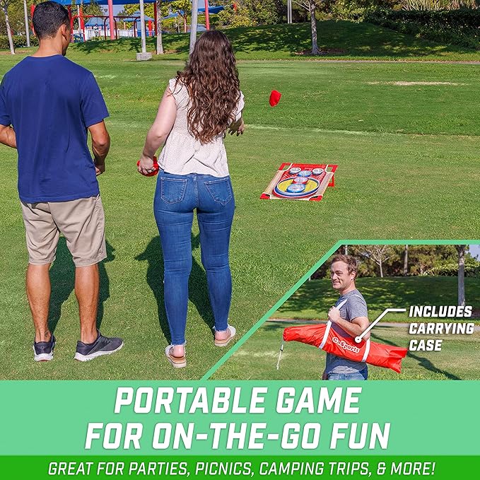 GoSports 3 x 2 ft Arcade Cornhole Game - Portable Bean Bag Toss Game