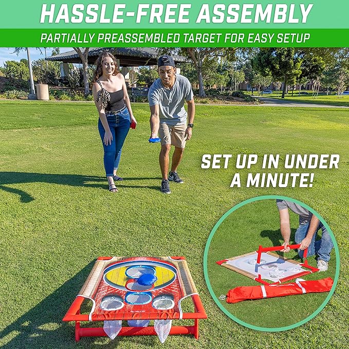 GoSports 3 x 2 ft Arcade Cornhole Game - Portable Bean Bag Toss Game