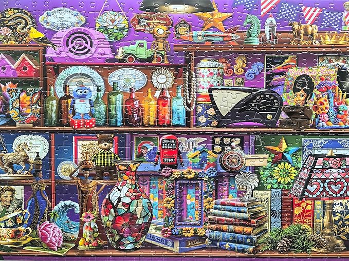 500 Piece Puzzles for Adults - Collected 2 Licensed by Chris Bigelow - Retro Puzzle Back to The Past