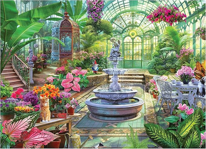 RoseArt - Kodak Premium - Victorian Greenhouse- 1000 Piece Jigsaw Puzzle for Adults