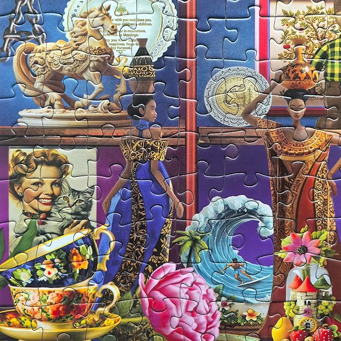500 Piece Puzzles for Adults - Collected 2 Licensed by Chris Bigelow - Retro Puzzle Back to The Past