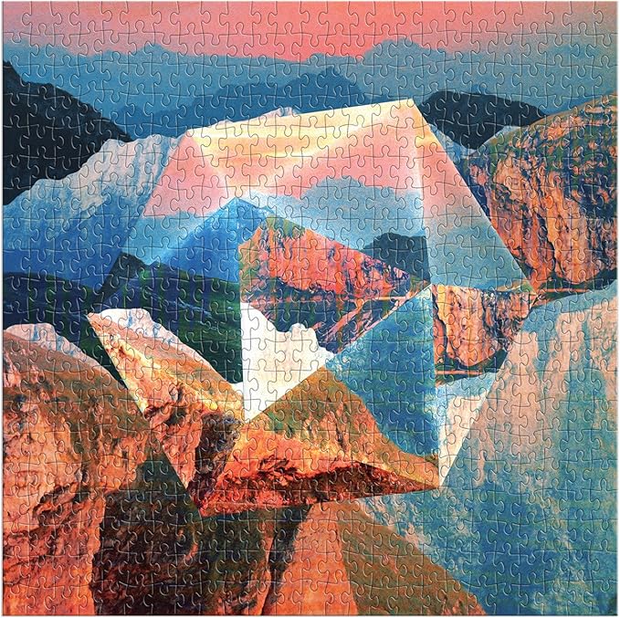 Galison Nature's Prism – 500 Piece Puzzle Featuring Prisms Superimposed Over Vibrant Canyon Filled Landscapes