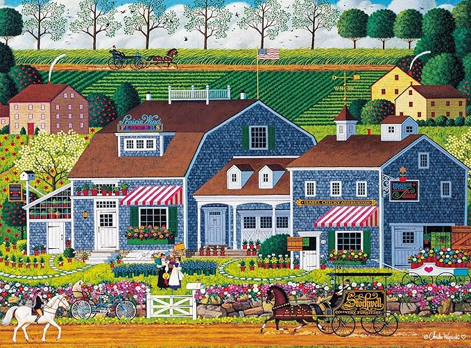 Buffalo Games - Silver Select - Charles Wysocki - Prairie Wind Flowers - 1000 Piece Jigsaw Puzzle for Adults -Challenging Puzzle Perfect for Game Nights - Finished Size is 26.75 x 19.75