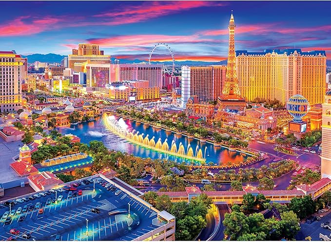 RoseArt - Kodak Premium - Las Vegas Strip - 1500 Piece Jigsaw Puzzle for Adults