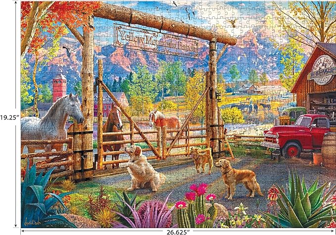 Roseart - Kodak Premium - Ranch Pickup - 1000 Piece Jigsaw Puzzle for Adults