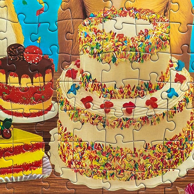 300 Piece Puzzles for Adults Large Piece - Jigsaw Puzzle for Kids 6-8 8-10 - Puppy Birthday Party
