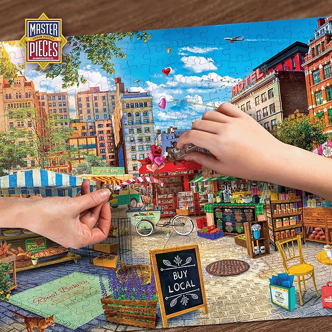 MasterPieces 5000 Piece Jigsaw Puzzle for Adults, Family, Or Kids - Buy Local Honey - Manufacturer Defect - 40"x60"