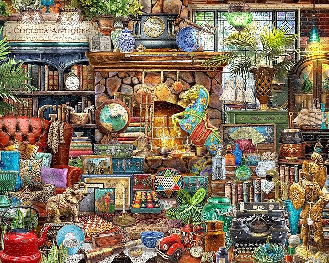 Ceaco - EZ2Hold - Collector's Retreat - 1000 Piece Jigsaw Puzzle for Adults - Challenging Puzzle Perfect for Game Nights - Finished Size is 30 x 24