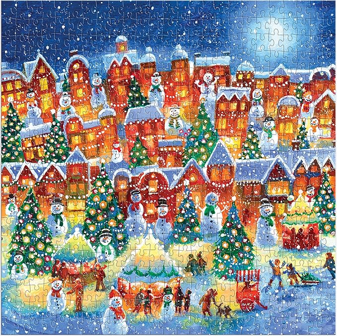 Galison Good Puzzle Co. Little Town Lights 500pc Puzzle