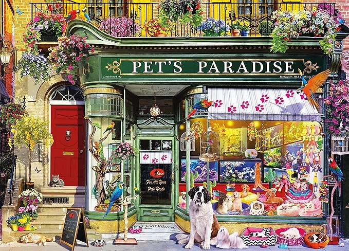 Ceaco - Shop Windows - Pet's Paradise - 1000 Piece Jigsaw Puzzle