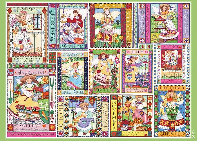 Ceaco - EZ2Hold - Tracy Flickinger - Garden Fairies - 500 Piece Jigsaw Puzzle for Adults - Challenging Puzzle Perfect for Game Nights - Finished Size is 26 x 19