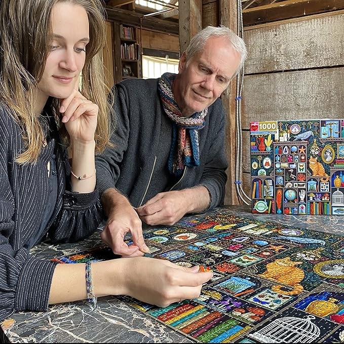 eeBoo 1000 Piece Puzzle - Alchemist's Closet Jigsaw Puzzle for Adults, Square 23" x 23" Made with Recycled Board & Vegetable-Based Ink