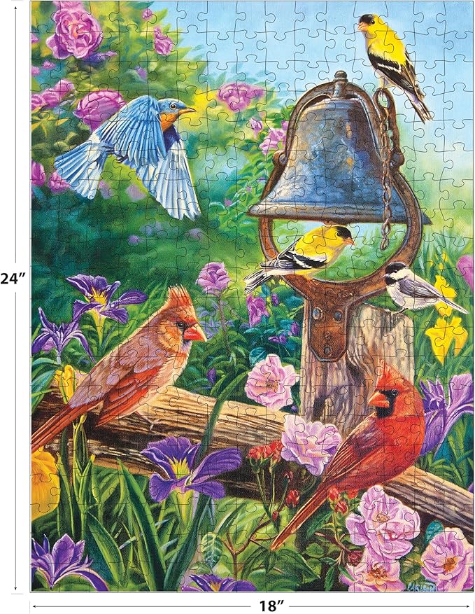 RoseArt - Kodak - Garden Melodies 350 Piece Jigsaw Puzzle, Captivating Garden Scene Puzzle for Adults