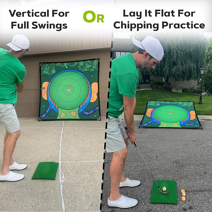 Chipping Game - The Original Portable Golf Game for Chipping Practice for Dads and Junior Golfers - Indoor and Outdoor (Standard - 4 Players)