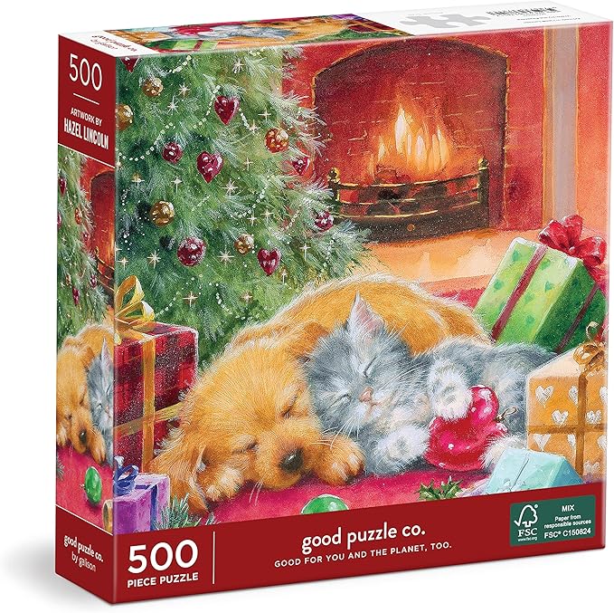 Galison Good Puzzle Co. Warm by The Fireplace