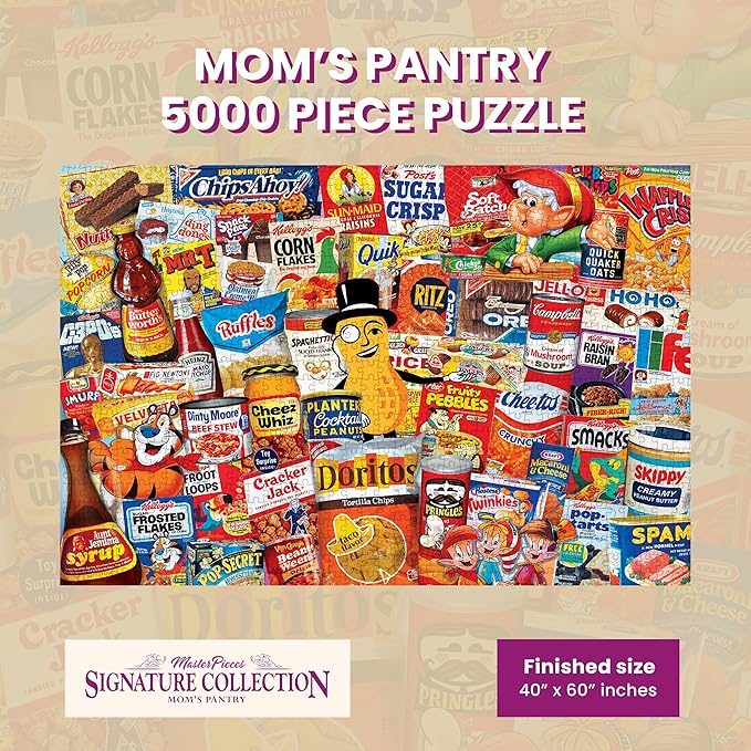 MasterPieces 5000 Piece Jigsaw Puzzle For Adults, Family, Or Kids - Mom's Pantry - Manufacturer Defect - 40"x60"