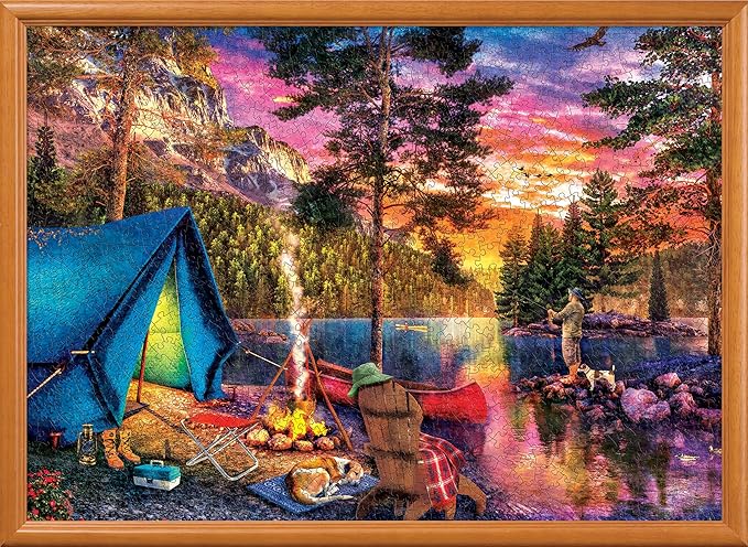 MasterPieces 1000 Piece Jigsaw Puzzle for Adults - Endless Summer Sunset - 19.25"x26.75" - Landscape Nature Scene - Officially Licensed Realtree - Ages 14+