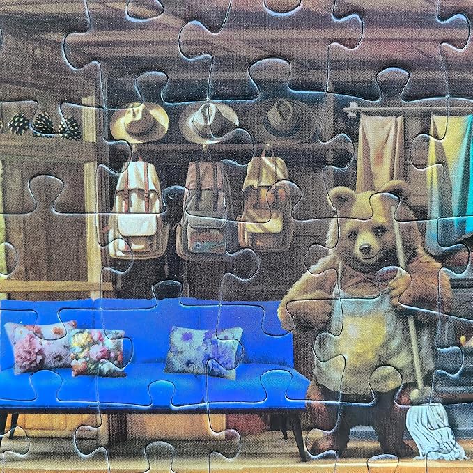 500 Piece Puzzles for Adults - Bear Cabin Licensed by Chris Bigelow