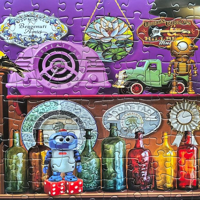 500 Piece Puzzles for Adults - Collected 2 Licensed by Chris Bigelow - Retro Puzzle Back to The Past