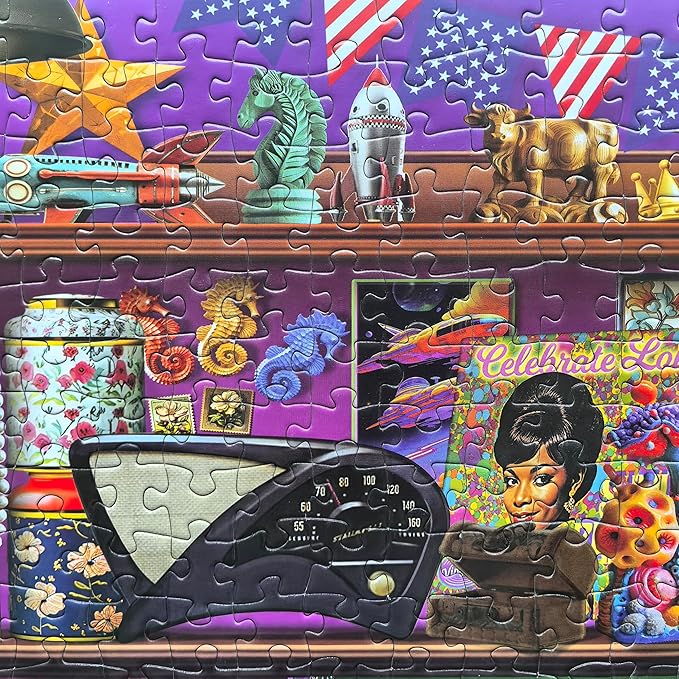 500 Piece Puzzles for Adults - Collected 2 Licensed by Chris Bigelow - Retro Puzzle Back to The Past