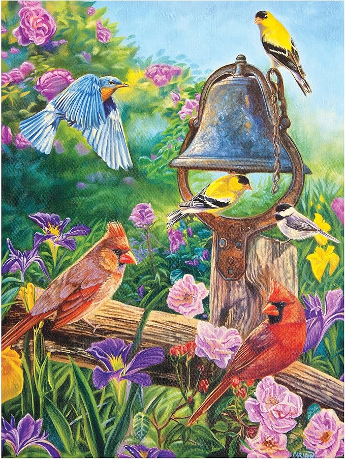 RoseArt - Kodak - Garden Melodies 350 Piece Jigsaw Puzzle, Captivating Garden Scene Puzzle for Adults
